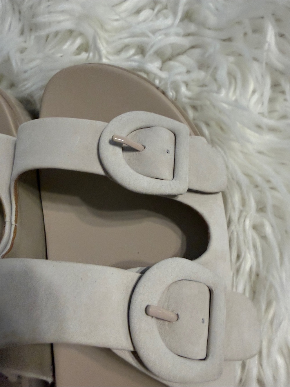 Vionic Taupe Double-Buckle Platform Slide Sandals size 7 BNWOT - Picture 12 of 12